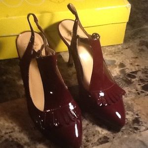 Joan and David patent leather pumps